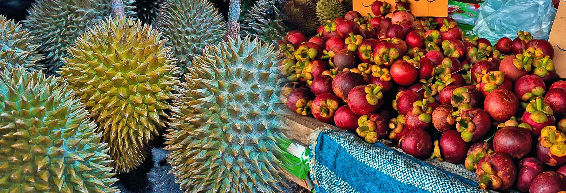 Durian Mangostan Frucht Thailand • Reise dich frei