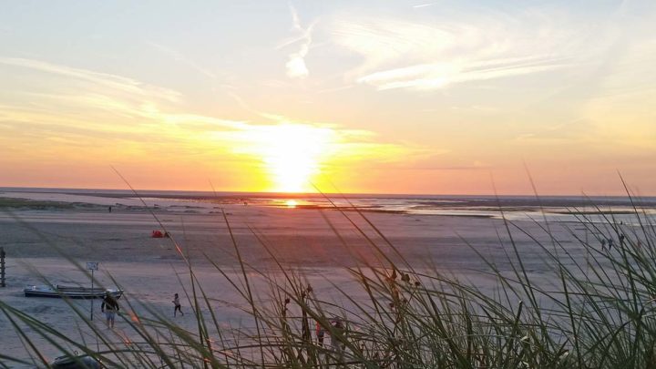 Sonnenuntergang in Renesse - urlaub in renesse