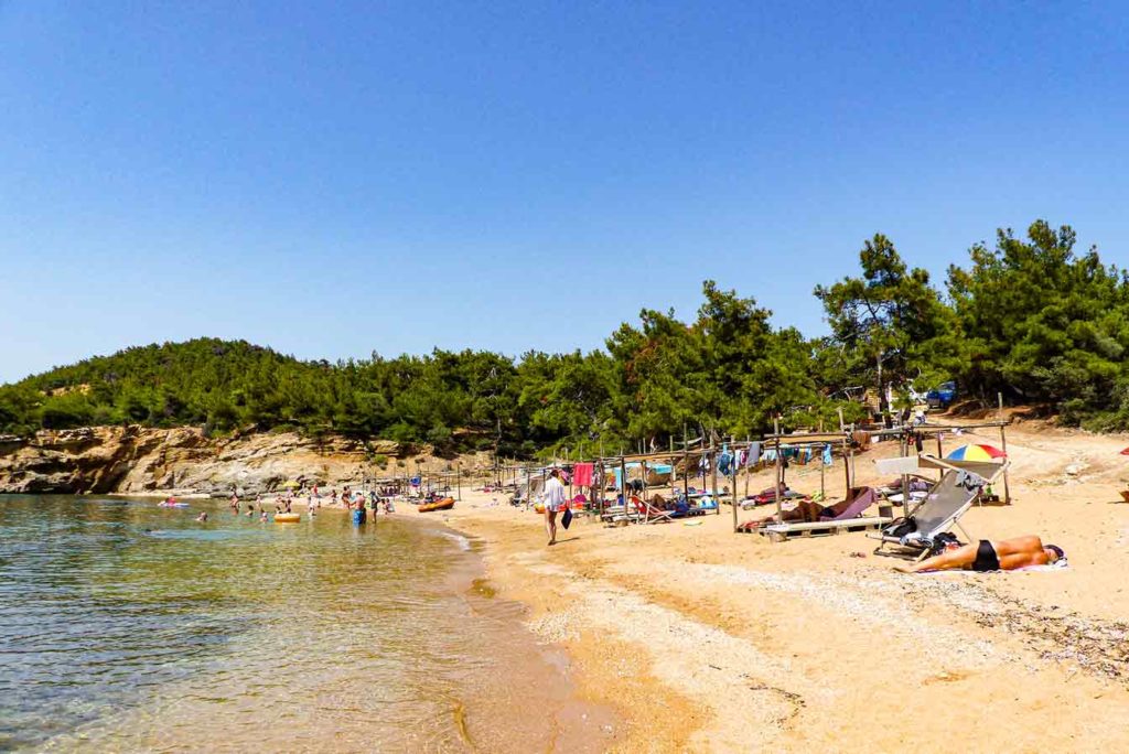 salonikios beach - Strände Thassos