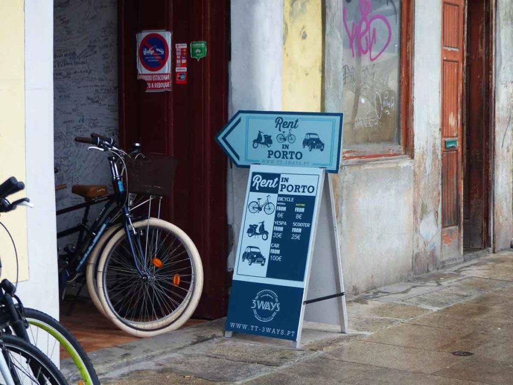 Porto erkunden Fahrrad mieten