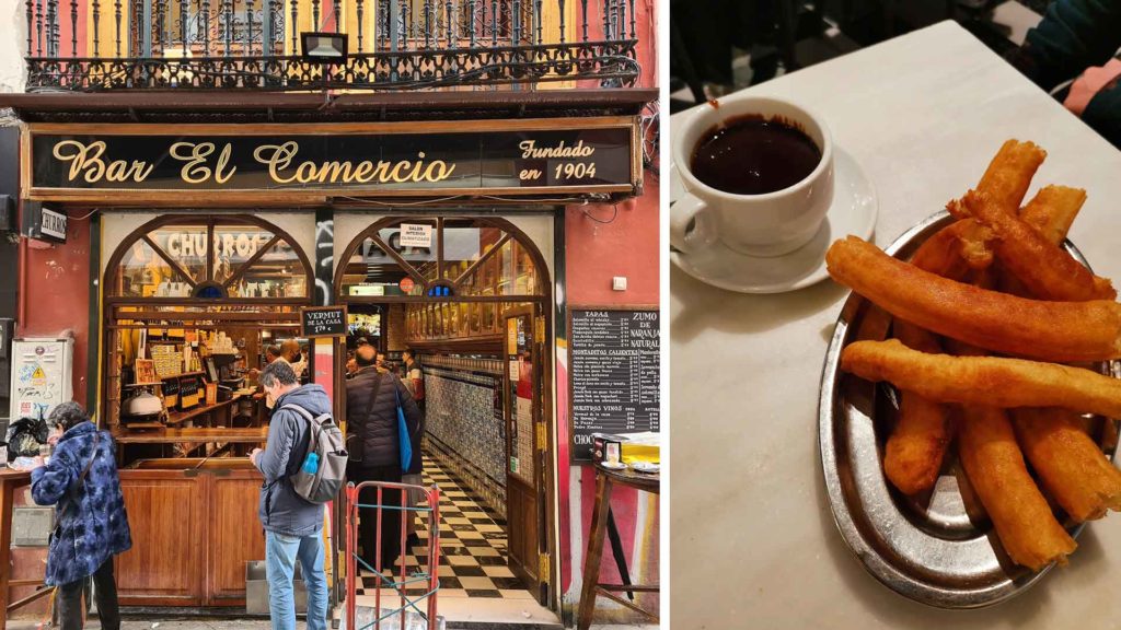 die besten churros in sevilla bar el comercio