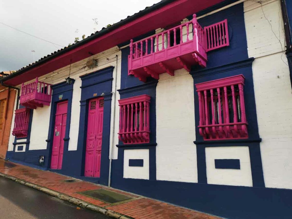 Sehenswürdigkeiten in Bogota - Bunte häuser