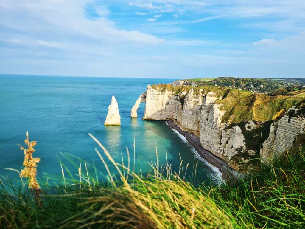 parken in Etretat frankreich
