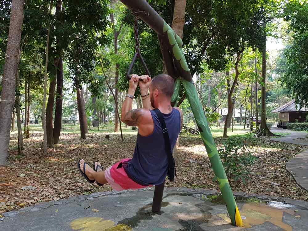 Chiang Mai sehenswürdigkeiten - sport im Park