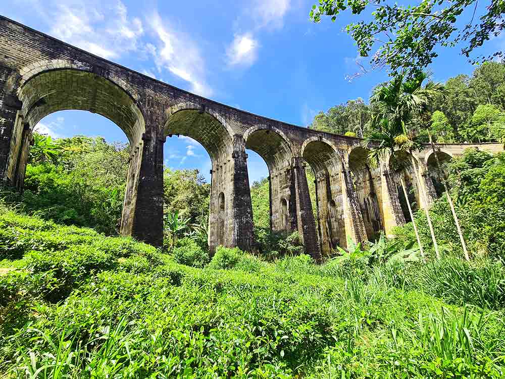 9 Arches Bridge von unten Ella Sri Lanka