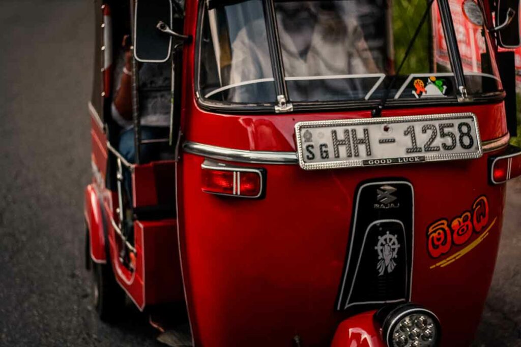 Tuk tuk mieten in Sri Lanka - anbieter