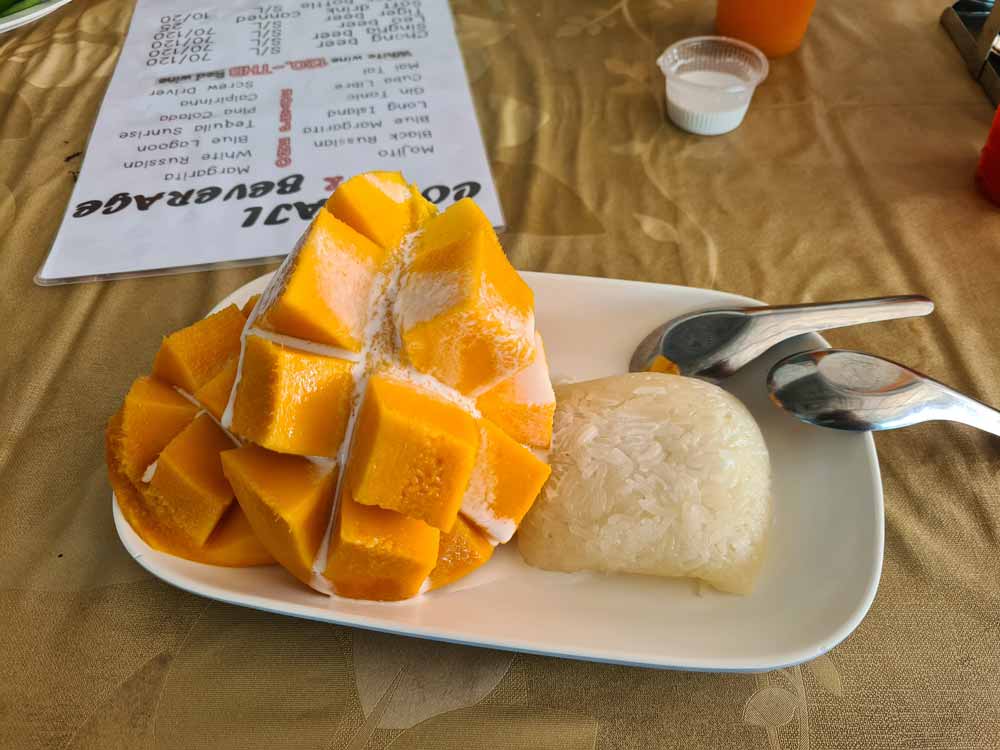 Khao Lak Reisetipps, restaurants in khao lank mango sticky rice