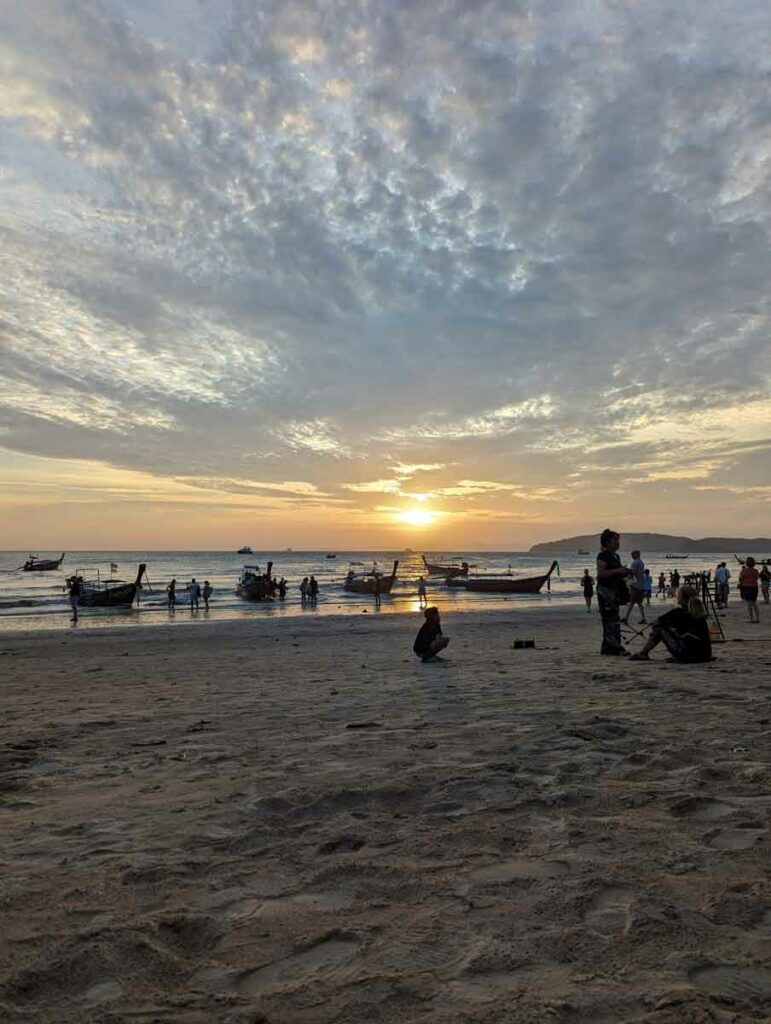 Sehenswürdigkeiten in Krabi - Sonnenuntergang ao nang